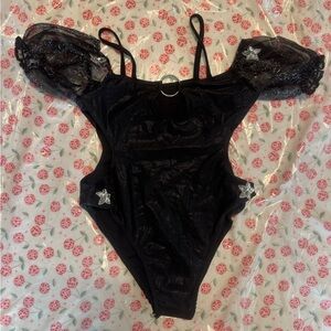 Elegant Black Women's Bodysuit